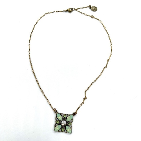 Anne Koplik Designs Jewelry - Anne Koplik Designs Crystal Pendant on Gold Tone Chain